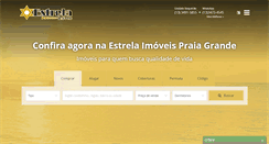 Desktop Screenshot of estrelaimoveispraiagrande.com.br